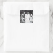 Virginia Woolf met Clive en Julian Bell, 1910 Vierkante Sticker (Tas)