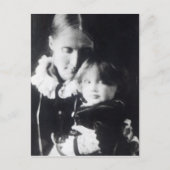 Virginia Woolf, met haar moeder Julia, 1884 Briefkaart (Voorkant)