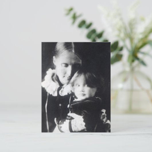 Virginia Woolf, met haar moeder Julia, 1884 Briefkaart (Staand voorkant)