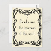 Virginia Woolf op Boeken Briefkaart (Voorkant / Achterkant)