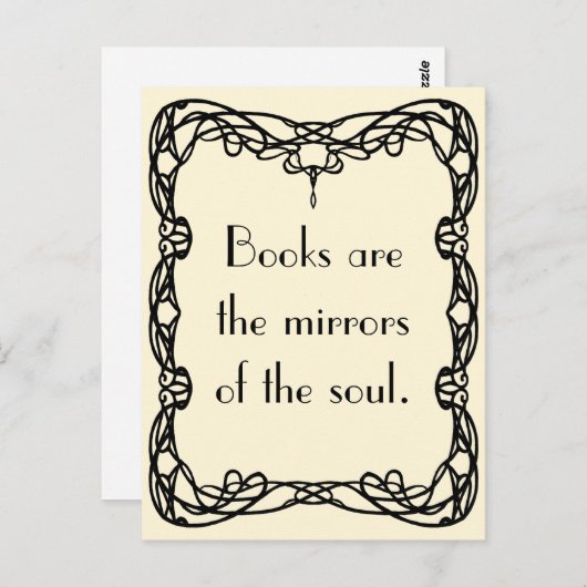 Virginia Woolf op Boeken Briefkaart (Voorkant / Achterkant)