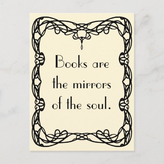 Virginia Woolf op Boeken Briefkaart (Voorkant)