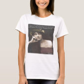 Virginia Woolf Open Mind Quote T-shirt (Voorkant)