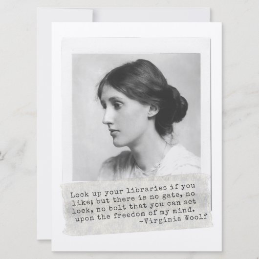 Virginia Woolf Quote - Icons of Women's History (Voorkant)