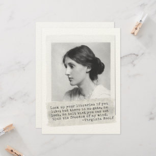 Virginia Woolf Quote - Icons of Women's History