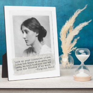 Virginia Woolf Quote - Icons of Women's History Fotoplaat