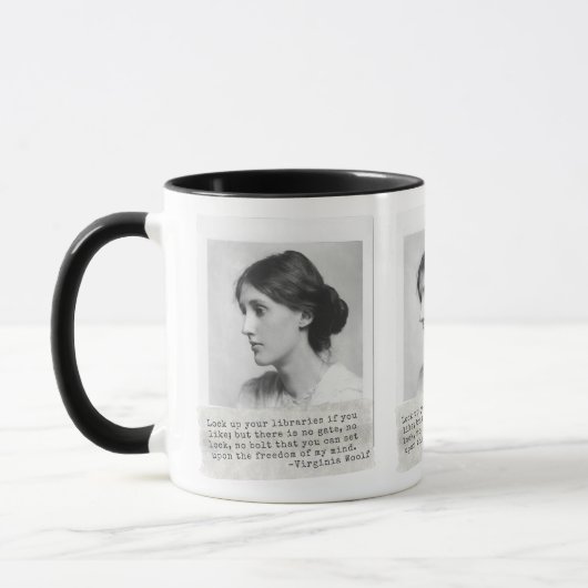 Virginia Woolf Quote - Icons of Women's History Mok (Links)