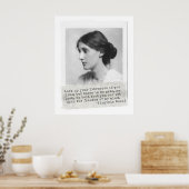 Virginia Woolf Quote - Icons of Women's History Poster (Keuken)