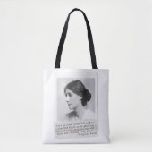 Virginia Woolf Quote - Icons of Women's History Tote Bag (Voorkant)