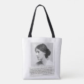 Virginia Woolf Quote - Icons of Women's History Tote Bag (Achterkant)