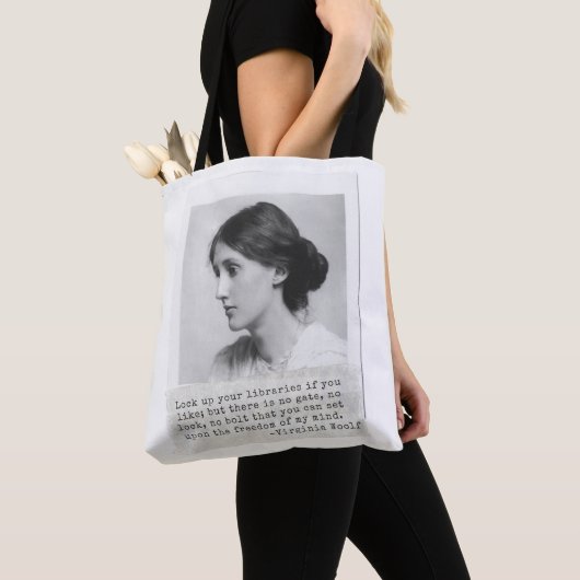 Virginia Woolf Quote - Icons of Women's History Tote Bag (Dichtbij)