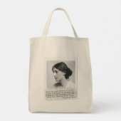 Virginia Woolf Quote - Icons of Women's History Tote Bag (Achterkant)
