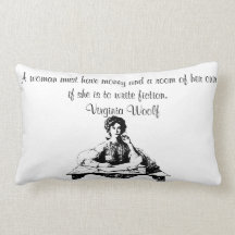 Virginia Woolf Quote Lumbar Pillow