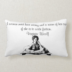 Virginia Woolf Quote Lumbar Pillow Kussen
