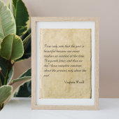 Virginia Woolf quote poster