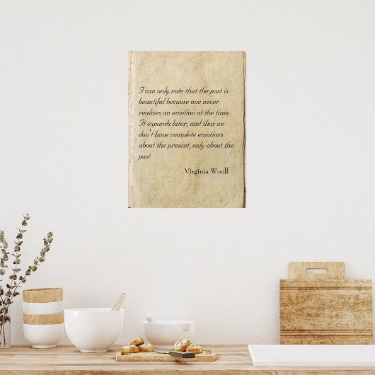 Virginia Woolf quote poster (Keuken)