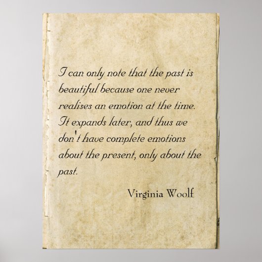 Virginia Woolf quote poster (Voorkant)