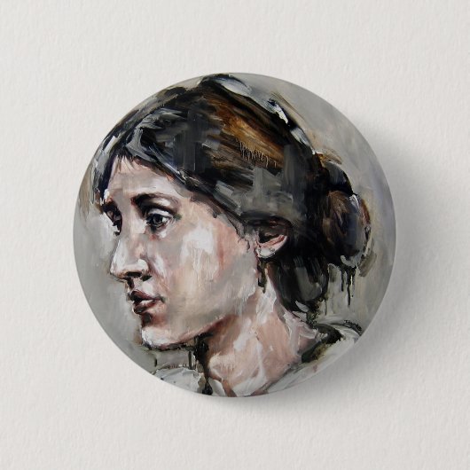 Virginia Woolf Ronde Button 5,7 Cm (Voorkant)