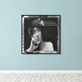 Virginia Woolf & Schrijverscitaat WrappedCanvas Pr Canvas Afdruk (Insitu (Houten vloer))