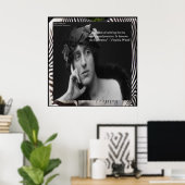 Virginia Woolf & Schrijversquote Poster (Thuiskantoor)