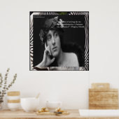 Virginia Woolf & Schrijversquote Poster (Keuken)