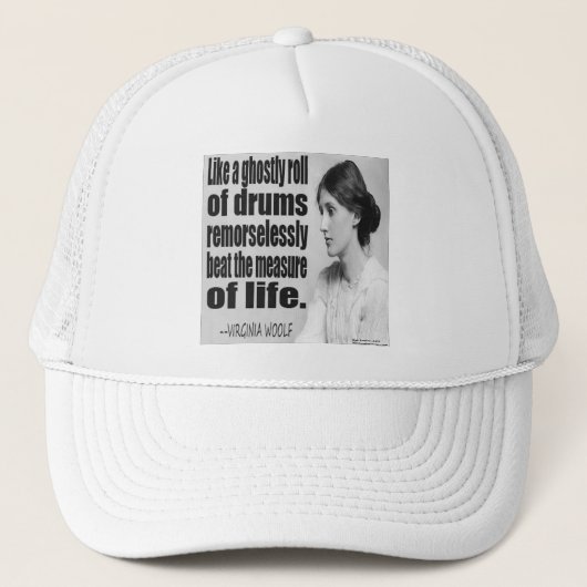 Virginia Woolf spookachtige rol citaat Trucker Pet (Voorkant)
