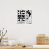 Virginia Woolf spookachtige rol quote poster (Keuken)