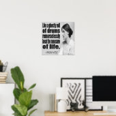 Virginia Woolf spookachtige rol quote poster (Thuiskantoor)
