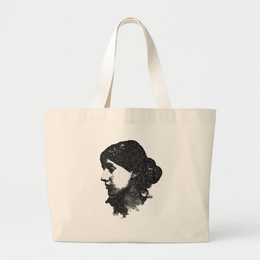Virginia Woolf-tas Grote Tote Bag (Voorkant)