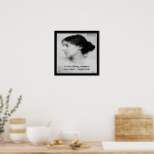 Virginia Woolf Vrouw Was Anoniem Quote Poster (Keuken)