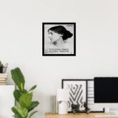 Virginia Woolf Vrouw Was Anoniem Quote Poster (Thuiskantoor)