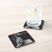 Virginia Woolf W/Zebra Stripes Writing Quote Onderzetter (Rechterzijde)