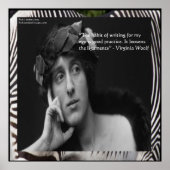 Virginia Woolf & Writing Quote Poster (Voorkant)