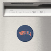 Virginia Wordmark Distress Magneet (Insitu (Vaatwasser))