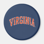 Virginia Wordmark Distress Magneet (Voorkant)