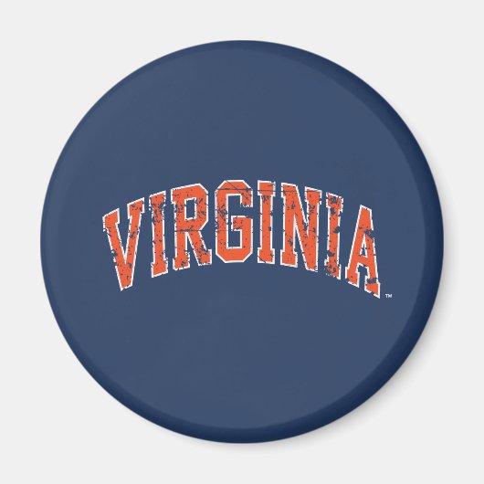 Virginia Wordmark Distress Magneet (Voorkant)