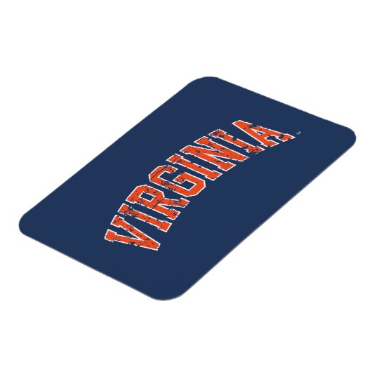 Virginia Wordmark Distress Magneet (Linkerzijde)