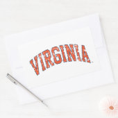 Virginia Wordmark Distress Rechthoekige Sticker (Envelop)