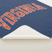 Virginia Wordmark Distress Sherpa Deken (3/4)