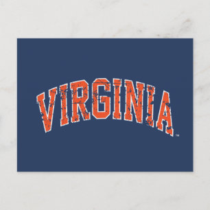 Virginia Wordmark Distress Uitnodiging Briefkaart