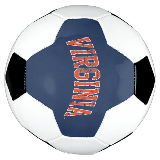 Virginia Wordmark Distress Voetbal (Gedraaid)