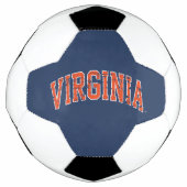 Virginia Wordmark Distress Voetbal (Voorkant)