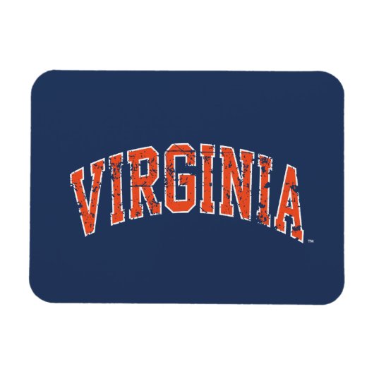 Virginia Wordmark in distressed look Magneet (Horizontaal)