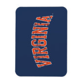 Virginia Wordmark in distressed look Magneet (Verticaal)