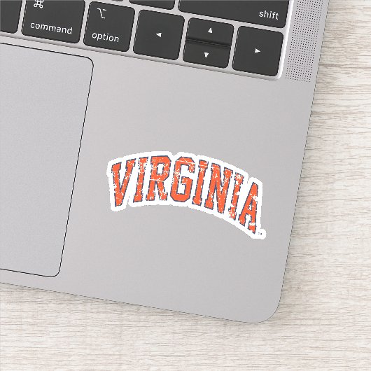 Virginia Wordmark in distressed look Sticker (Detail)