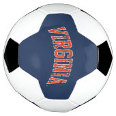 Virginia Wordmark in distressed look Voetbal (Gedraaid)