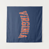 Virginia Wordmark in distressed look Wandkleed (Voorkant (horizontaal))