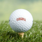 Virginia Wordmark Vervuild Golfballen (Insitu Shirt)