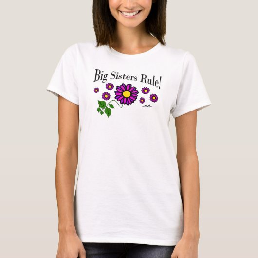 Virginia Wright Big Sisters Rule T-shirt (Voorkant)