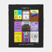 Virginia Wright Gepersonaliseerde leesdeken Fleece Deken (Voorkant)